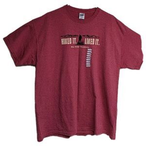 NEW Hiked It! Blue Ridge Mountain Shirt Unisex X-Large Red Tee Outdoor Travel XL
